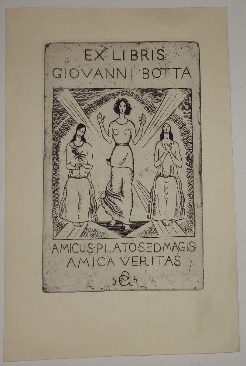 Gagliardo: Ex libris for Giovanni Botta.