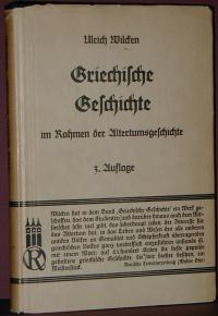 Ulrich Wilcken: Griechische Geschichte im Rahmen der Altertumsgeschichte