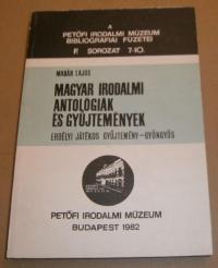 Madár Lajos: Magyar irodalmi antológiák és gyűjtemányek. Erdélyi-Gyöngyös