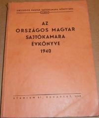 Az Országos Sajtókamara évkönyve. 1940