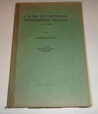 Ember Győző: A M. Kir. Helytartótanács ügyintézésének története. 1724-1848