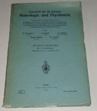 ZEITSCHRIFT FüR DIE GESAMTE NEUROLOGIE UND PSYCHIATRIE. 172. BAND 5. HEFT