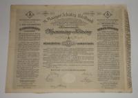 Magyar Jelzálog- Hitelbank nyeremény kötvény 100 korona 1906 B sorozat
