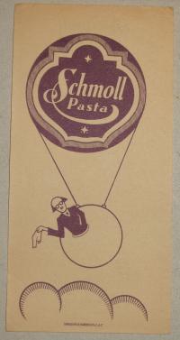 SCHMOLL Pasta, számolócédula