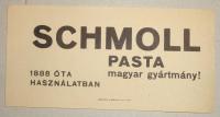 SCHMOLL Pasta, számolócédula