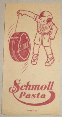 Schmoll butor pasta, számolócédula