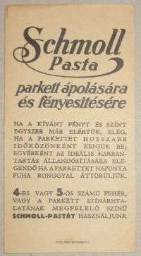 Schmoll Pasta, számolócédula