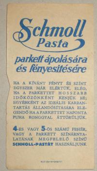 Schmoll Pasta, számolócédula