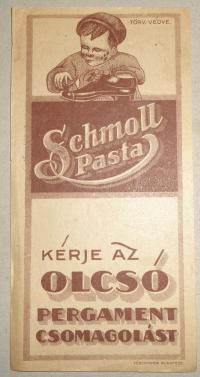 Schmoll Pasta, számolócédula