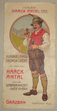 Kérjen Haack Antal féle világhírű elpesi gyomor-likőrt