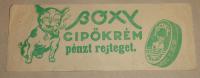 BOXY cipőkrém pénzt rejteget
