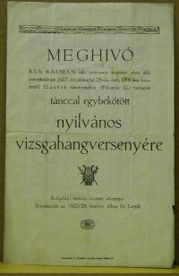 Meghivó zeneiskolai vizsgahangversenyre