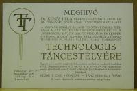 Meghivó technologus táncestélyre