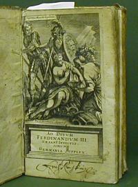 Werdenhagen, Johan. Angelius: GERMANIA SUPPLEX DIVO FERDINANDO III. CAESARI INVICTISSIMO & IMPERII ROMANO-GERMANICI SEMPER AUGUSTO