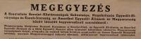 MEGEGYEZÉS  a Szocialista Szovjet-Köztársaságok Szövetsége, Nagybritánia Egyesült-Királysága és Észak-Irország, az Amerikai Egyesült Államok és Magyarország között létrejött fegyverszüneti szerződésről