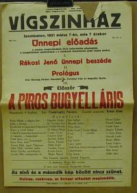 Vigszínház. Színlap gyűjtemény  az 1921-22-es évadból
