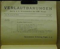 VERLAUTBARUNGEN. NR. 90. (HÍRDETMÉNY) 1915