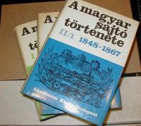 Kókay György (szerkesztő): A magyar sajtó története. 1705-1892. I-III. köt