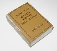 Janka Gyula: Miniatür könyvek bibliográfiája. 1973-74