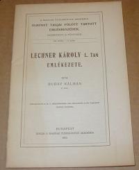 Buday Kálmán: Lechner Károly emlékezete