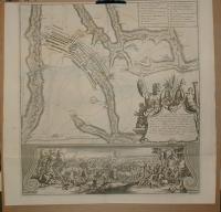 Dumont, Jean, Baron De Carlscroon (map)-Vianen, Jan Van (engraving): Plan de la Situation ou la Bataille de Ramillis....1706