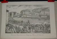 Scene an der Franzensbrücke, bei der Belagerung Wiens, am 28 October 1848