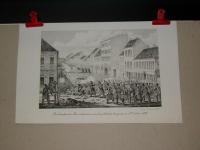 Die Einnahmeder der Barrikaden in der Leopoldstadt, Neugasse, am 28. October 1848