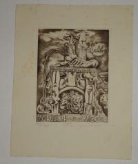 Michael Fingesten: Ex libris PROF. Dr. Rudolf von Soó. Hand signed