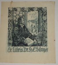 Ritter, Karl: Ex libris Dr. H. E. Sänger