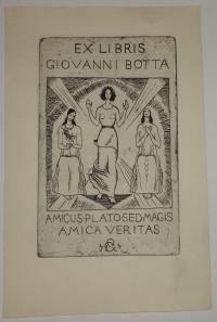 Gagliardo: Ex libris for Giovanni Botta