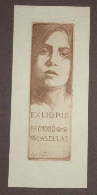 Alexandre De Riquer Calaf, 1856 –1920: Ex libris Raymond Casellas