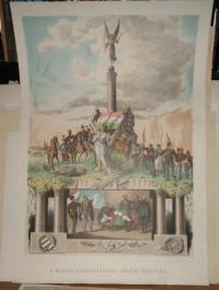 Udvarlaki Béla (rajzolta)-Szendrei Béla (tervezte)-Grund Vilmos (litográfus): A magyar szabadságharc emléke 1848-1849