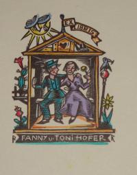 Reinhold, Rose: Ex libris Fanny u. Toni Hofer