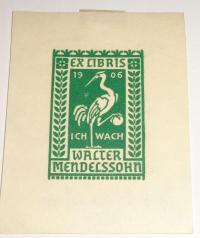 Ex libris Walter Mendelssohn