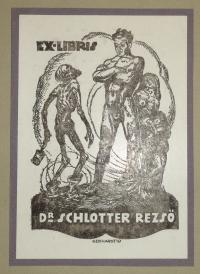 Gebhardt Béla: Ex libris Dr. Schlotter Rezső