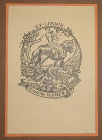 Gebhardt Béla: Ex libris Huszár Elemér