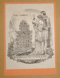 Gebhardt Béla: Ex libris Kapuszta Gusztáv