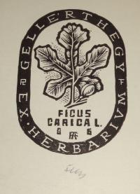 Fery Antal: Ex libris Herbarium Gellérthegy