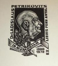 Fery Antal: Ex libris Dr. Ladislaus Petrikovits