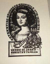 Fery Antal: Ex libris Városi Járási Könyvtár Tapolca