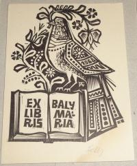 Fery Antal: Ex libris Baly Mária