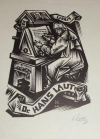 Fery Antal: Ex libris Hans Laut