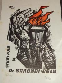 Fery Antal: Ex libris Dr. Bakondi Béla