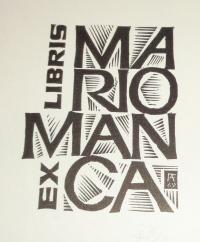 Fery Antal: Ex libris Mario Manca