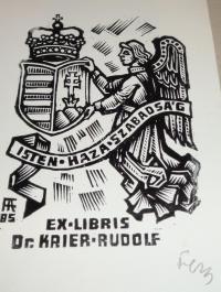 Fery Antal: Ex libris Dr. Krier Rudolf