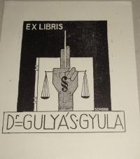 Schorr Tibor: Ex libris Dr. Gulyás Gyula