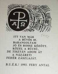 Fery Antal: B.U.É.K. Fery Antal 1993