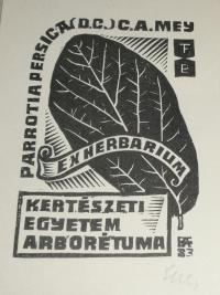 Fery Antal: Ex herbarium Kertészeti Egyetem Arborétuma