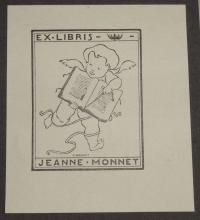 Camille Monnet: Ex libris Jeanne Monnet