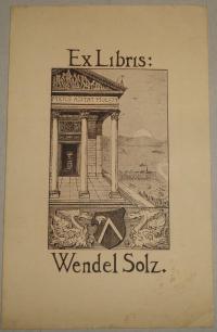 Solz, Wendel: Ex libris Wendel Solz